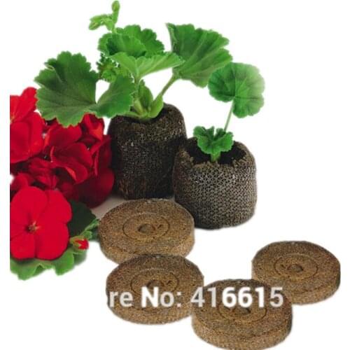 10 Counts Nursery Soil Block Garden Flowers Planting 25mm Soil Block Plant Seedlings Peat Cultivate Block Seed Migration Tools