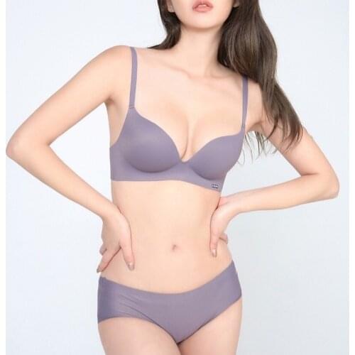 Push Up Bra And Panty Set Top Seamless Underwear Bralette Sports Women Clothes BH Comfort Sexy Active Brassiere Female Lingerie