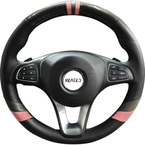 Braiding Cover for Steering Wheel Cover for Mercedes Benz C180 C200 C260 C300 B200 E200 E300 CLS260 CLS300 GLC260 GLC300