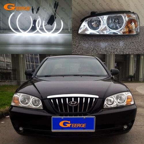 For Hyundai Elantra 2004 2005 2006 Excellent Ultra bright CCFL Angel Eyes Halo Rings kit car Accessories Day Light
