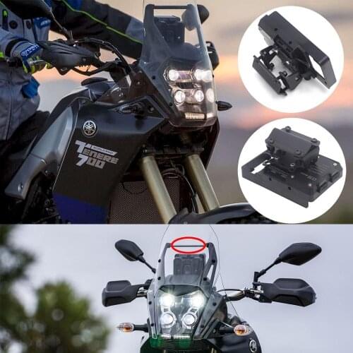For Yamaha Tenere 700 TENERE 700 Tenere700 Wireless Charging Navigation Bracket Mobile Phone GPS Plate Bracket Phone Holder USB