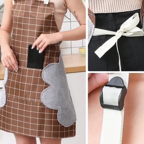Home Kitchen Apron with hand towel Women Cafe Shop Cooking Baking BBQ Aprons Bibs Cleaning Tools Accessories