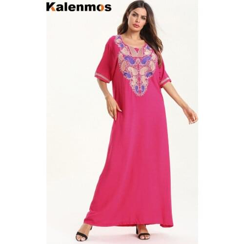 Elegant Abaya Women Dress Muslim Cotton Islamic Clothing Ramadan Musulman Turkey Moroccan Kaftan Hijab Vestidos Ropa Plus Size