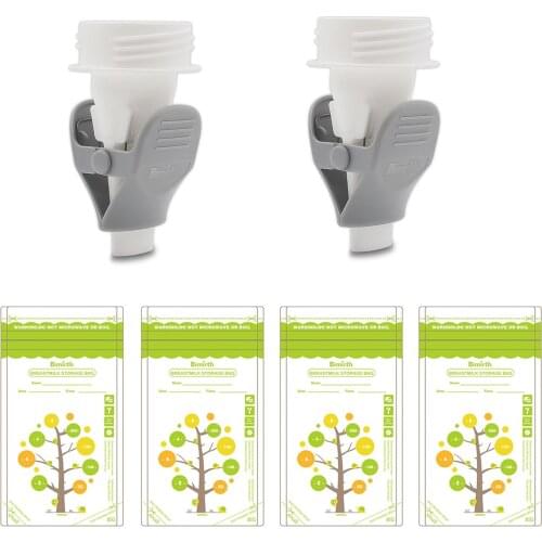 Bimirth Electric Breast Pump Accessory Breastmilk Storage Bag Adapters Replacement for Lansinoh S1/S2 Wide-Neck Breast Pump