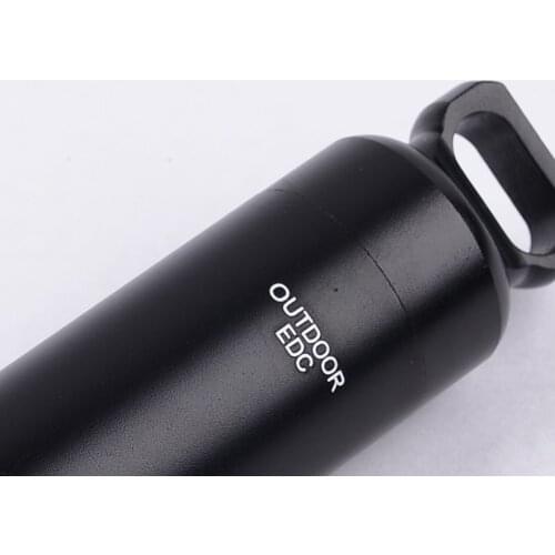 EDC Capsule Seal Bottle Outdoor Survival Emergency Tool Aluminum Alloy Waterproof Case Container Holder Portable Pill Holder Box