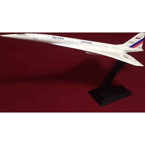 1:200 Scale Concorde Russia TU-144 Airline Plane Model Air Airline Airplane Model Resin Plastic Aviation Toy Display Souvenir