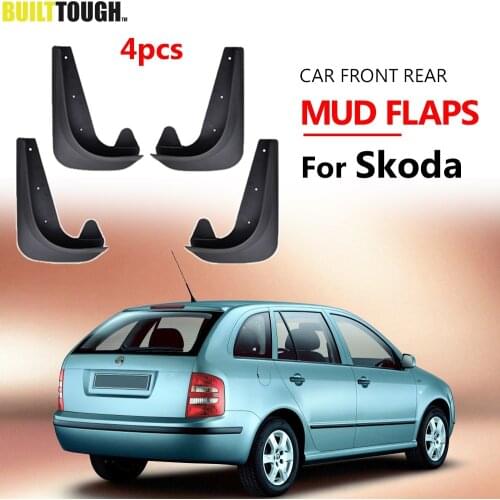 Set Universal Mudflaps Mud Flaps Splash Guards Mudguards For Skoda Citigo Fabia Octavia Rapid Roomster Yeti 6Y 5J NJ 1U 1Z 5E