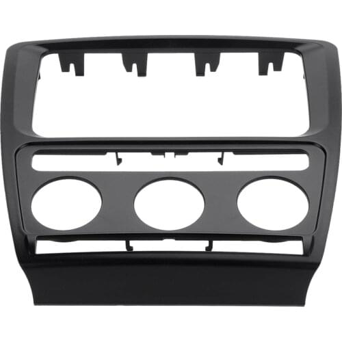 Radio Panel Dash Fascia Plate Frame for Skoda Octavia (Automatic Aircon) 2004-2010 Adio Dvd Stereo Cd Panel