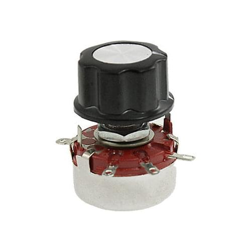 Variable Resistor 470K Ohm 2W Rotary Wirewound Pots Potentiometer w Knob WTH118