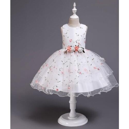 Flower Girls Dress for Wedding and Party Dress Summer Toddler Girls Princess Dress Kids Dresses For Girls Costume Children