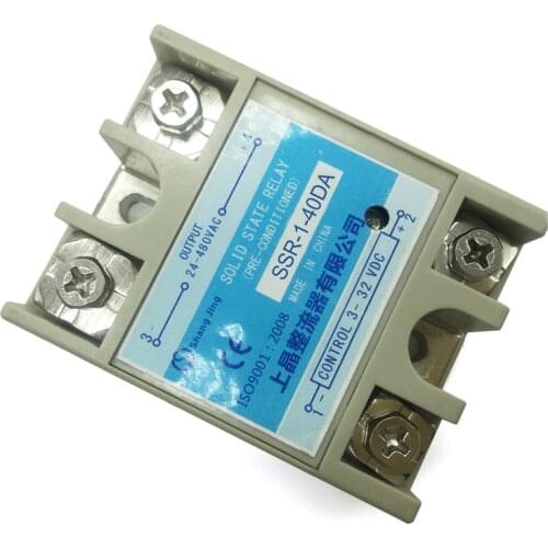 Industry solid state relay SSR CE approval contactless switch function current 10-40A molybdenum chip aluminum plate DC-AC new