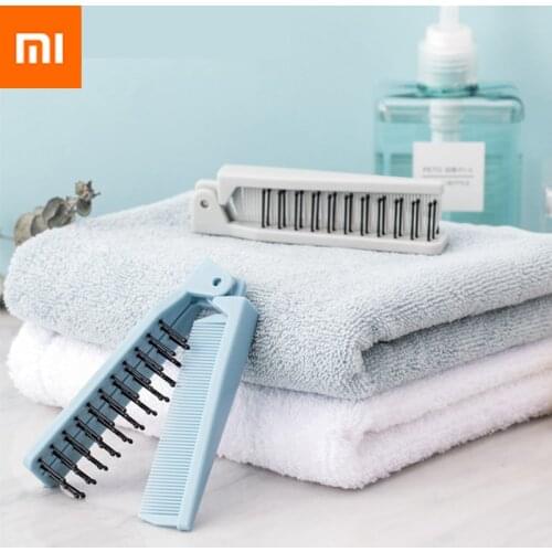 Xiaomi Foldable Double Headed Toothed Hair Comb Women Travel Portable DIY Hair Beauty Plastic Comb Massage Brush Hai