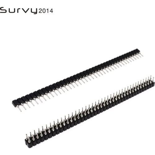 5 / 10PCS Pin Header Socket Board 2.54mm 40 / 2X40 Pin Round Single / Double Row Female Straight Electronic Product Accessories