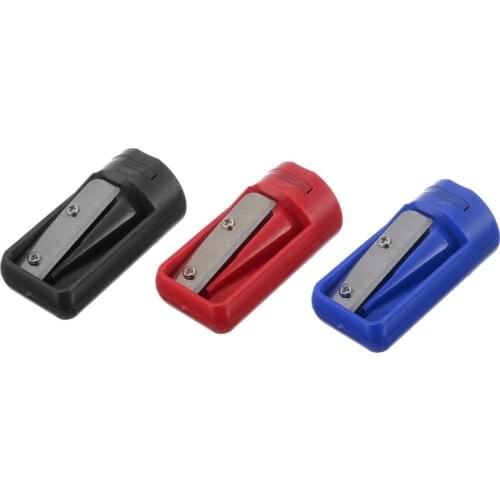 Woodwork Carpenter Pencil Sharpener Plastic Cutter Shaver Narrow Sharpening Tool Red/Blue/Black Practical Hand Tools