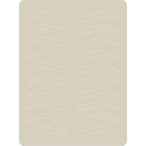 Practice Latex Skin Permanent Makeup Eyebrow Tattoo Microblading Supplies Eyebrow Training Both Side No Ink Needed Dotting line