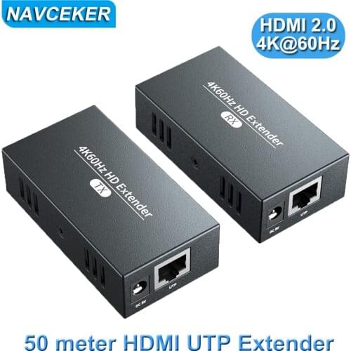 2021 HDMI Extender with Loop Out 4K 1080P HDMI Extender 100m No Loss RJ45 to HDMI Extender Transmitter Receiver over Cat5e/Cat6