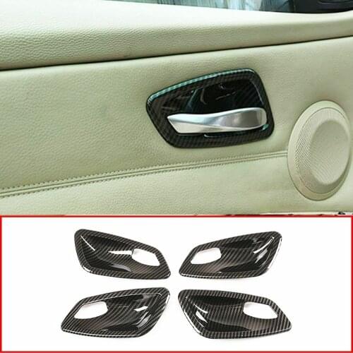 Carbon Fiber Style ForBMW 3 Serie E90 Sedan 2005-2012 Door Handle Bowl Cover