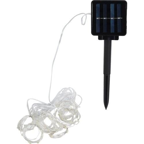 Outdoor Solar Power 120LED Chips Umbrella String Lights for Garden Yard Party Decoration