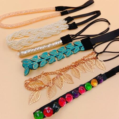 12pcs/lot women fashion headbands elastic Head Chain for Party Hair Band hair accessories vintage wholesale