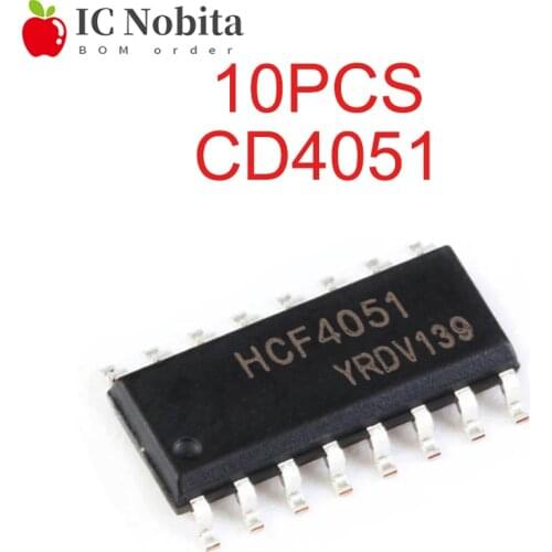 10PCS CD4051BM SOP16 CD4051 HEF4051 SOP HCF4051 SOP-16 SMD IC New