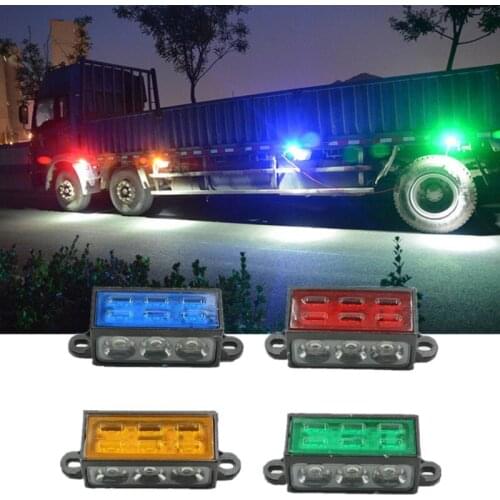 1x 24V Truck led Side Light Turn Signal Lamp Trailer Lorry RV Cargo Container LED Marker Light lamp Rear Fog Warning Tail light