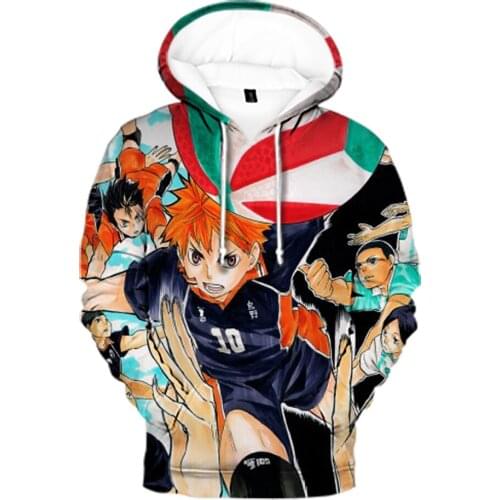 2021 Popular Anime Haikyuu 3D Hoodies Men Women Spring Autumn Sweatshirts Fashion Harajuku Street Wear Style Clothes Oversized
