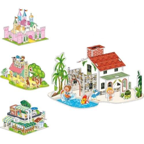 Parent-children Interaction Easy to Install 3D Puzzle Building Model Birthday Gift