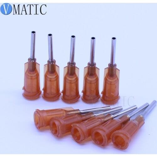 Free Shipping Non Sterilized 100Pcs 0.5'' Glue Dispensing 15G Luer Lock Needles 1/2 Inch