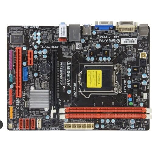 Free shipping original motherboard for Biostar B75MU3B LGA 1155 DDR3 16GB for i3 i5 i7 cpu b75 Desktop motherboard