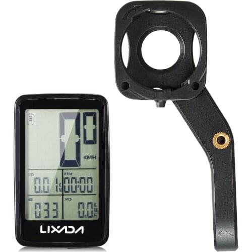 Lixada USB Rechargeable Wireless Bike Cycling Computer Bicycle Speedometer Odometer Bike Computer Speedometer