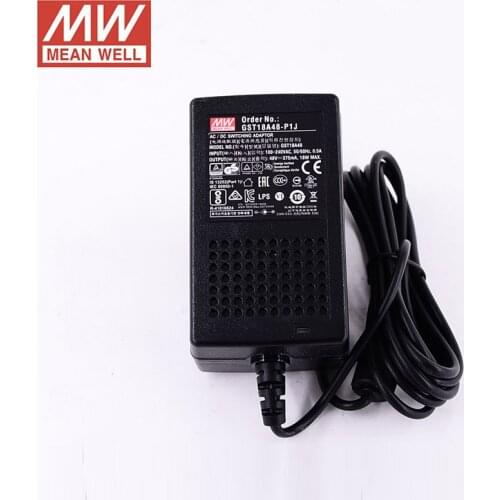GST18A48-P1J MEAN WELL Desktop Adaptor 110V/220V AC to 48V DC 0.375A 18W Meanwell Level VI Adapter Switching Power Supply