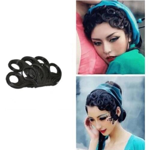 Personalized Princess Hair Bangs For Women Retro Hair Bang Clip Hanfu Hair Piece Peri Cosplay Headwear Classic Dancer Wear