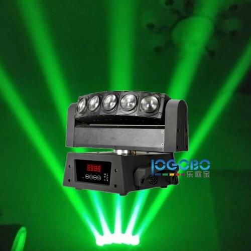 Chinese Wholesaler Stage Light 5x10W Led DMX512 Strobo Moving Head Beam Light Event Birthday Party Decorations Effect, 10Pcs/Lot