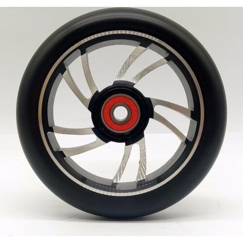 2PCS 120mm Stunt Scooter Wheel 88A Aluminum Alloy Hub High Elastic PU With 608 ABEC-9 22*8*7mm Bearings Skates Parts