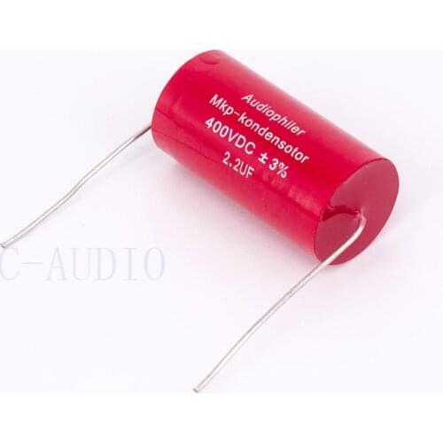 Audiophiler Mkp Capacitor 2.2uf 400V DC 3% HIFI Fever Electrodeless Capacitor Audio Capacitor Coupling Frequency Dividing 2.2uf