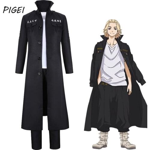 Japanese Anime Tokyo Revengers Costumes Sano Manjiro Cosplay Jackets T-shirt Pants Uniforms for Women Mens Halloween Disfraz