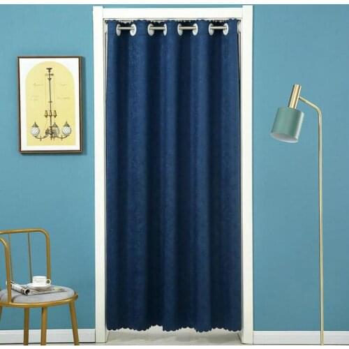 LAEDCIITI Door Curtains Polyester Fabric Solid Color Bedroom Kids Room Door Curtain