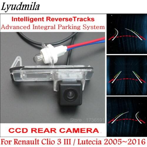 Lyudmila FOR Renault Clio 3 III / Lutecia 2005~2016 Car Intelligent Parking Tracks Rear View Camera Dynamic Guidance Tragectory