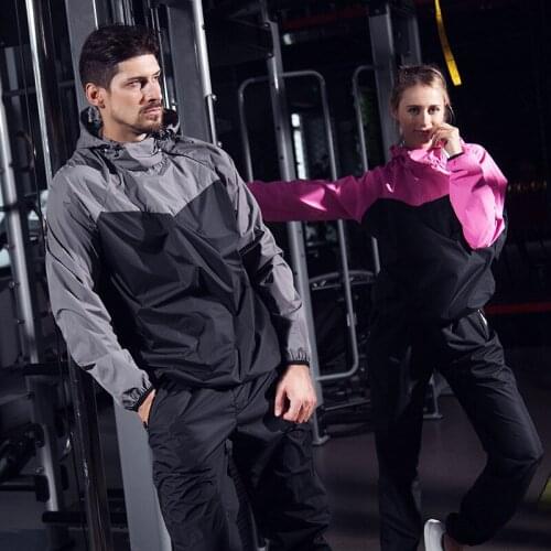 Men Women Lose Weight Sweating Suits Outdoor Sports Exercise Running Climbing Gyms Training Sets Motion Body Building Clothing