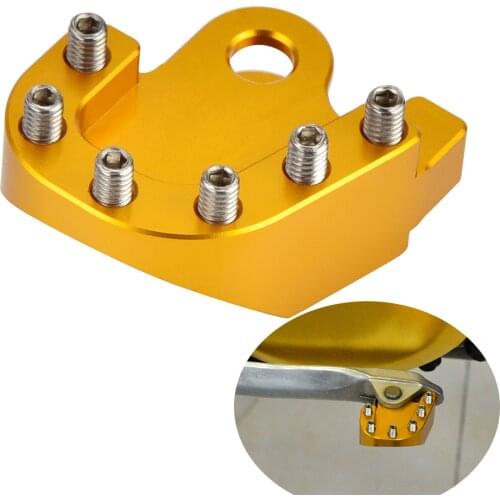 Enlarge Brake Pedal Lever Step Tip Plate For Suzuki DRZ250 DRZ400/E/S/SM 00-21 RM125 RM250 RMX250T DRZ 250 400S 400SM RM 125 250