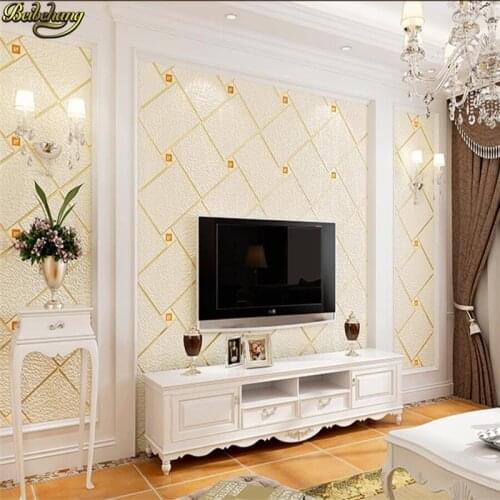 Beibehang wall paper papel de parede.Luxury luxury thick 3D European non-woven deerskin cashmere bedroom living room wallpaper