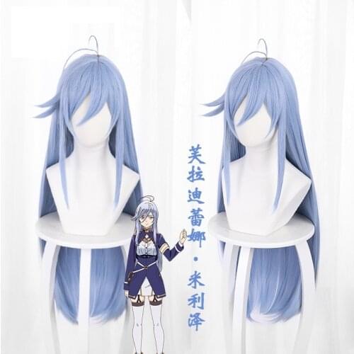 86-EightySix- Vladilena-Milize Wig 86eightysix Long Light Blue Bloody Regina Wigs 86- Eighty Six - Cosplay Props