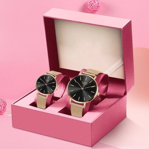 Couple Watches for Lovers Quartz Wristwatch Fashion Simple Men Watch for Women Watch Ultra Thin Steel Watches Pair Men and Women