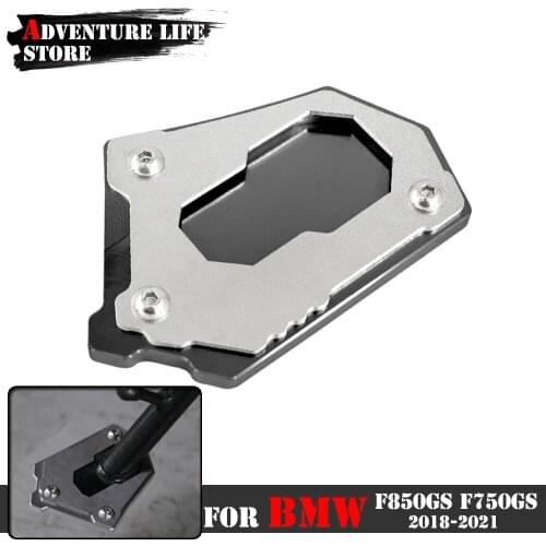 Motorcycle Kickstand Sidestand Stand Extension Enlarger Pad For BMW F850GS F750GS F 850 750 GS F850 2021 2020 2019 2018 GS850F