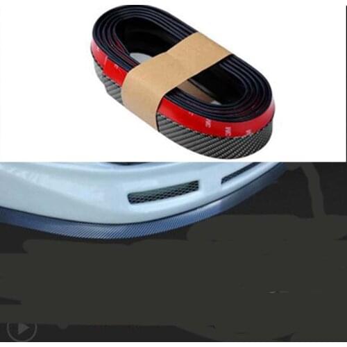 Car front/rear/side skirt lip rubber protection strip for Peugeot 206 207 208 301 307 308 407 2008 3008 4008