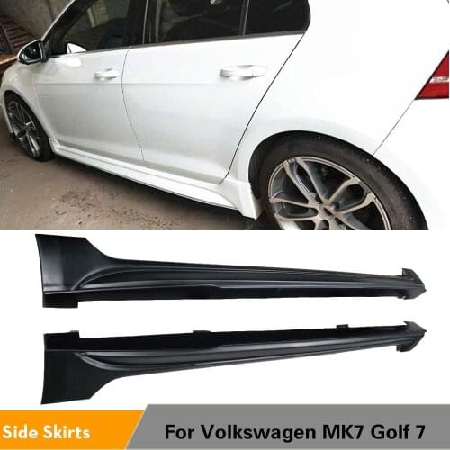 Carbon Fiber and FRP Body Trim Side Skirt Bumper Extension Lip For Volkswagen VW Golf 7 2014 2015 2016 2017