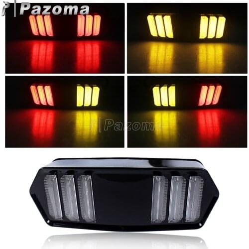Black Motorcycles LED Tail Brake Turn Signal Light for Honda MSX Grom 125 2013-2016 CB CBR 650 F 2014-2015 CTX 700 N 13-15