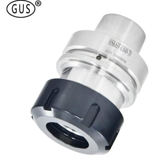 High speed precision 0.002 HSK series tool holder HSK63F ER16 ER20 ER25 ER32 ER40 70L 100L CNC woodworking machine lathe milling