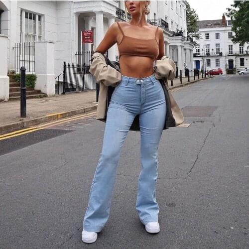 Ladies Jeans Ripped Holes Jeans Trousers Women Trousers Woman Jeans Mom Jeans High Waist Ripped Jeans
