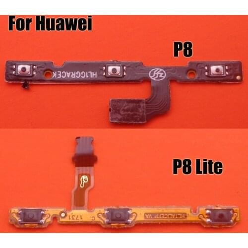1PCS New Volume side button on/off power switch flex cable For Huawei P8 / P8 Lite Phone